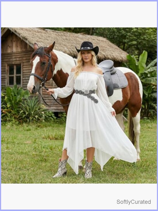 Western Cowgirl Hat and Belt Set - Suede Felt Cowboy Hat with Leather Belt main image 7